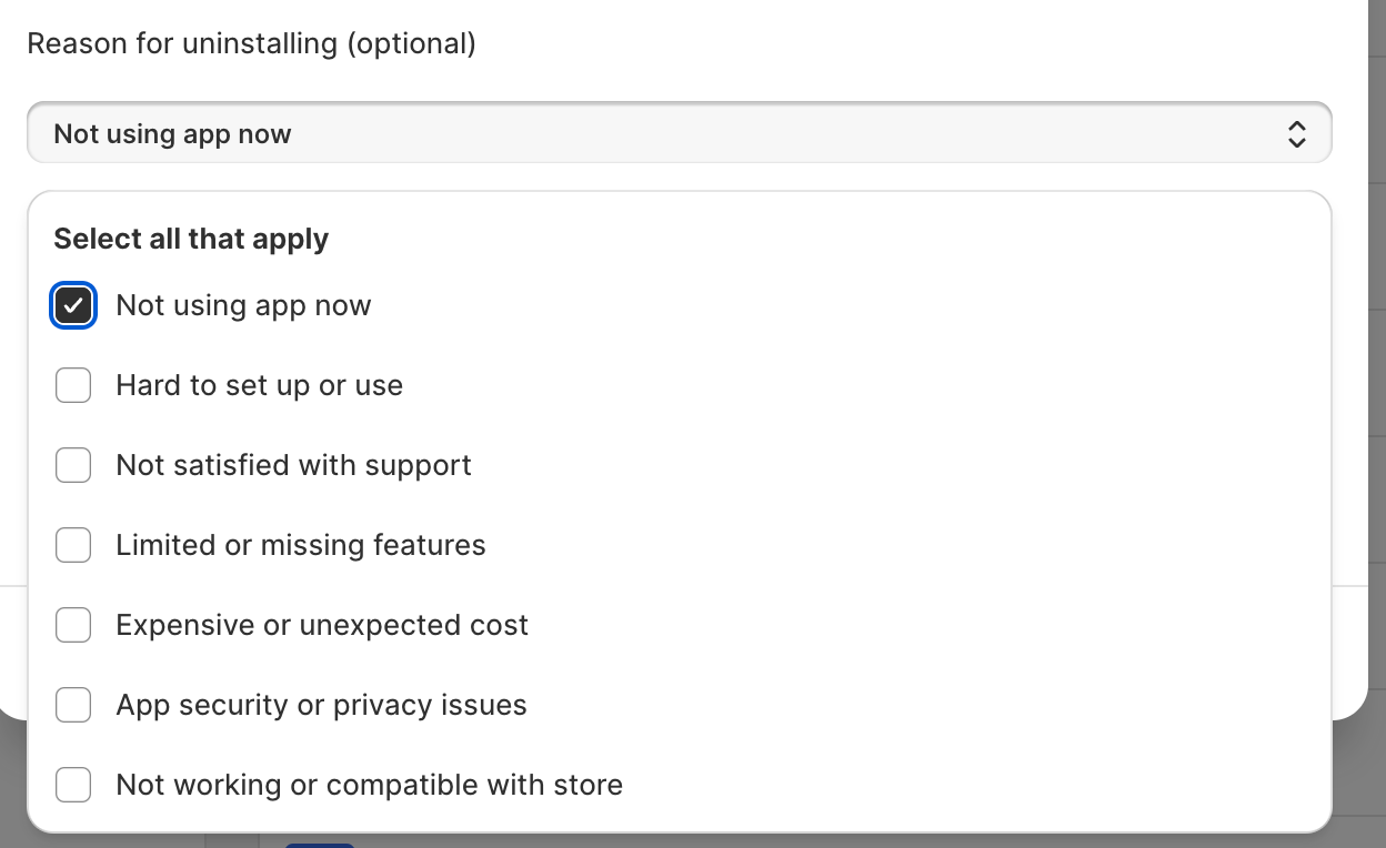 select uninstall reason.png