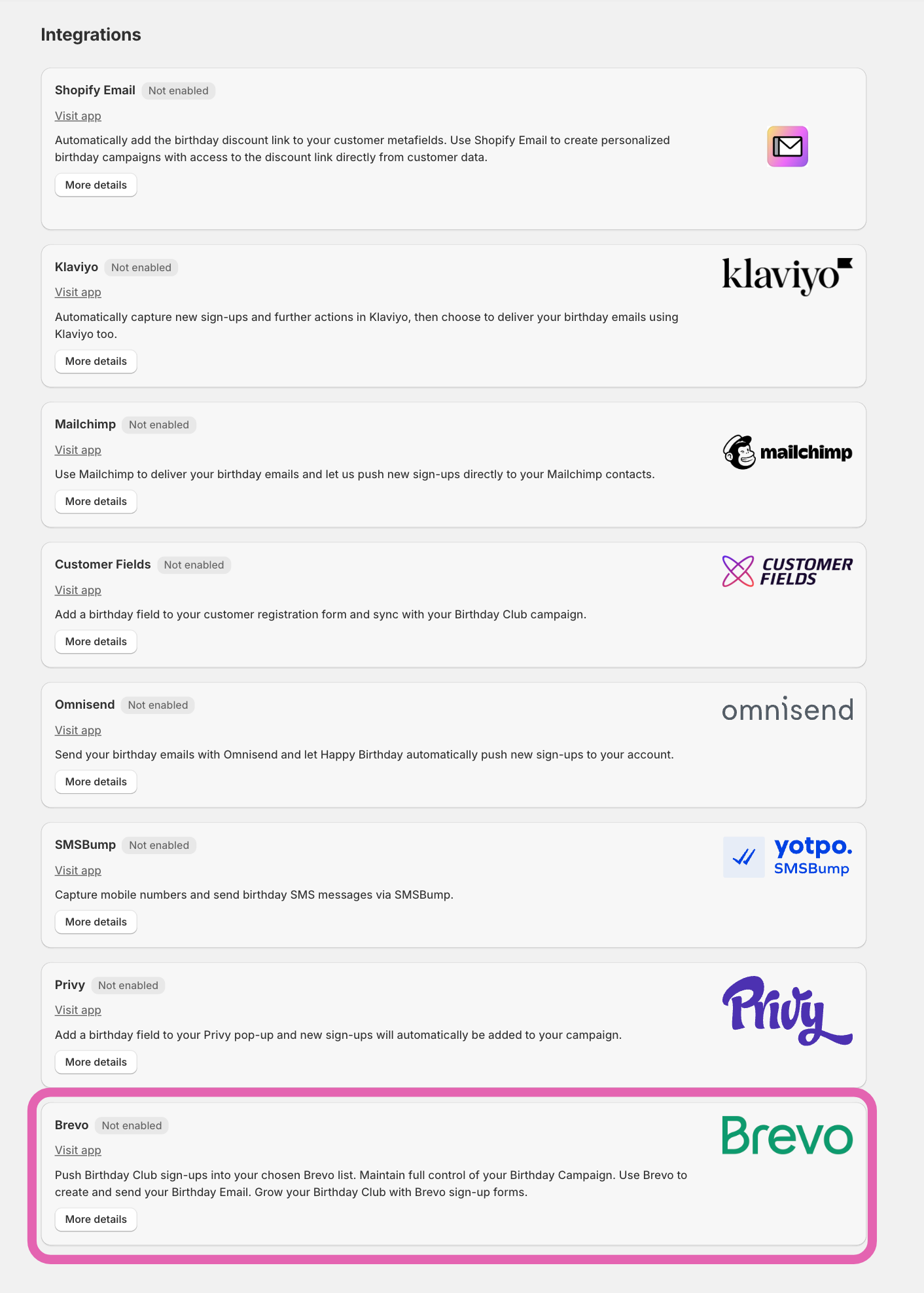 Brevo All integrations list.png