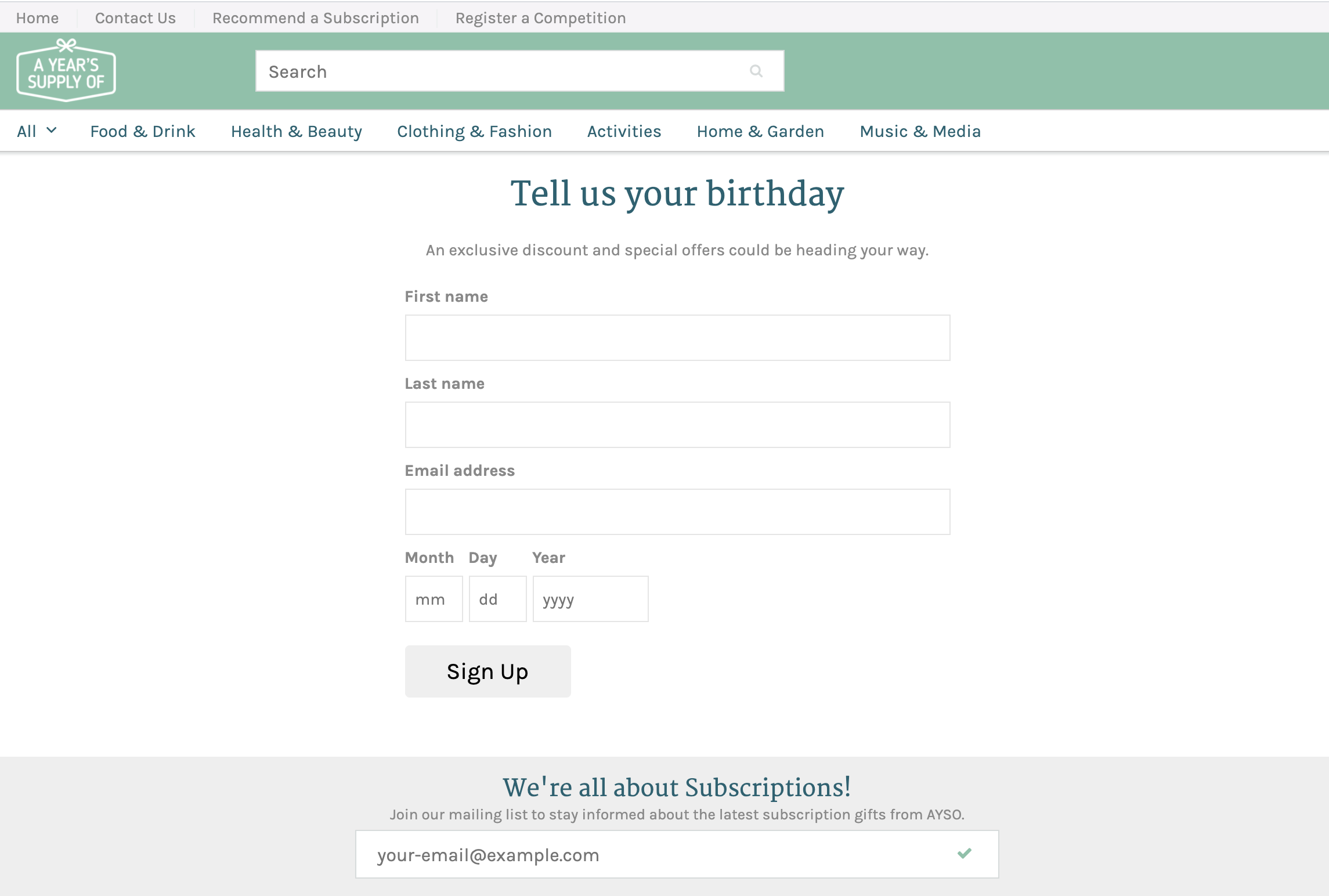 What about birthdays? - Form Follows Fashion